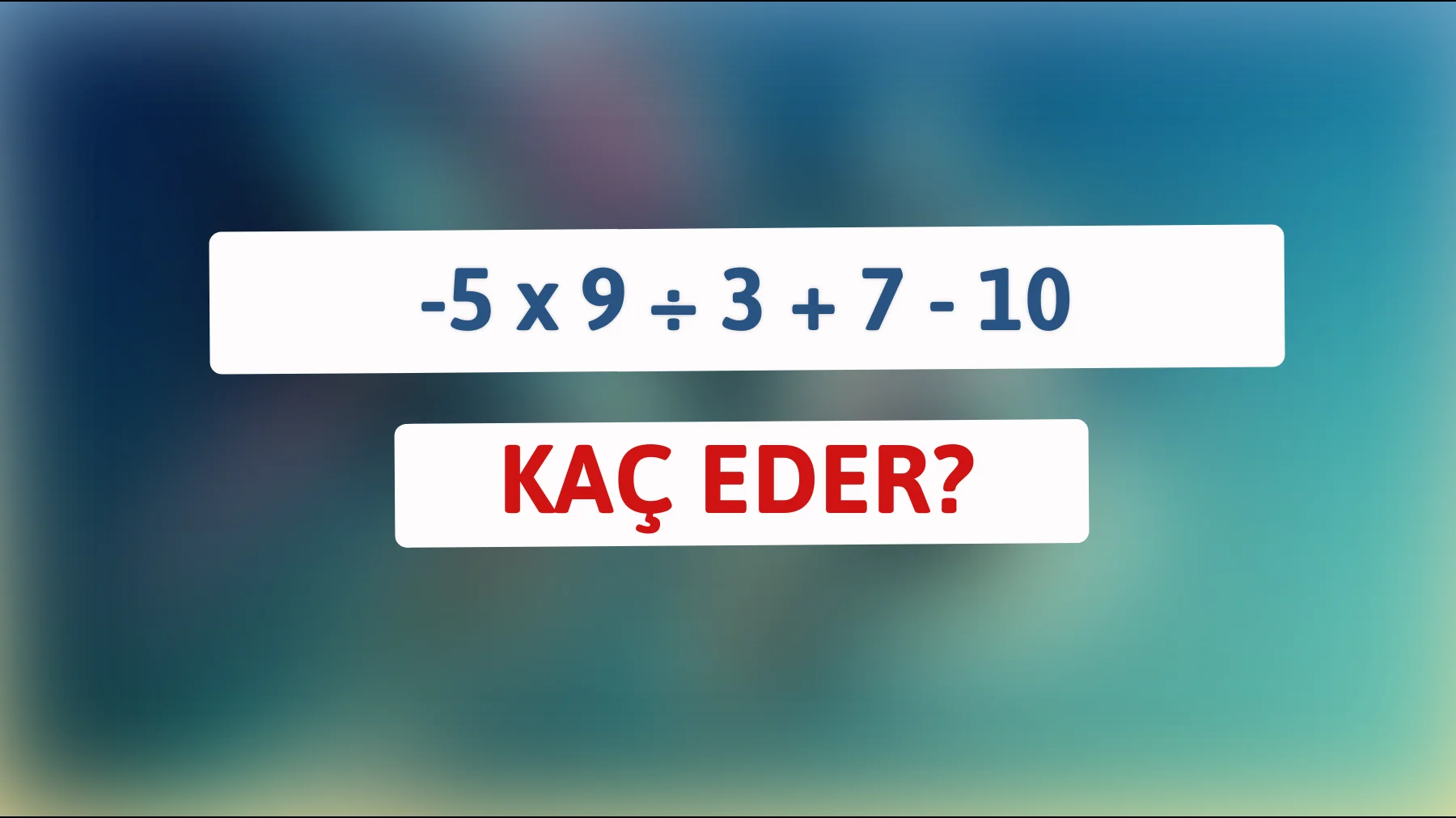 Zekanızı konuşturun: Bu matematik düğümünü çözmeye hazır mısınız?"